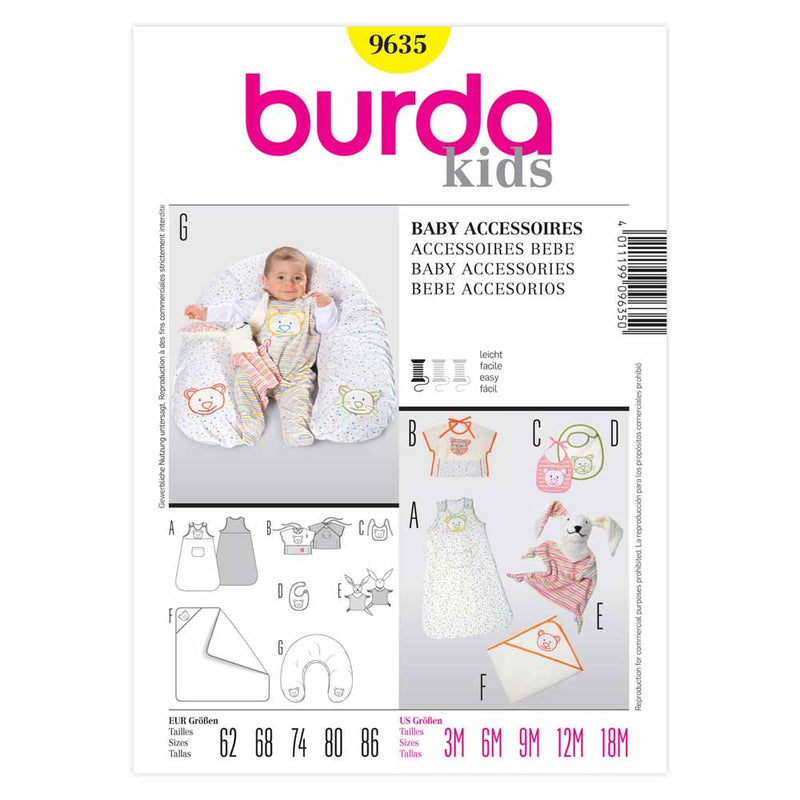 Burda 9635 - Accessoire pour bébé