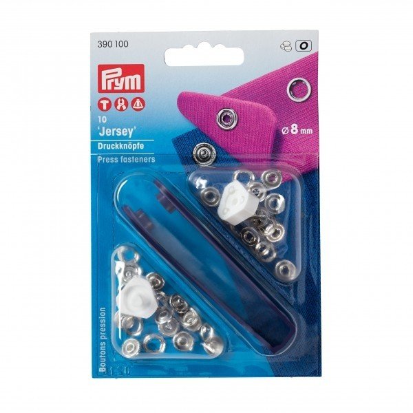8mm silver snap fasteners