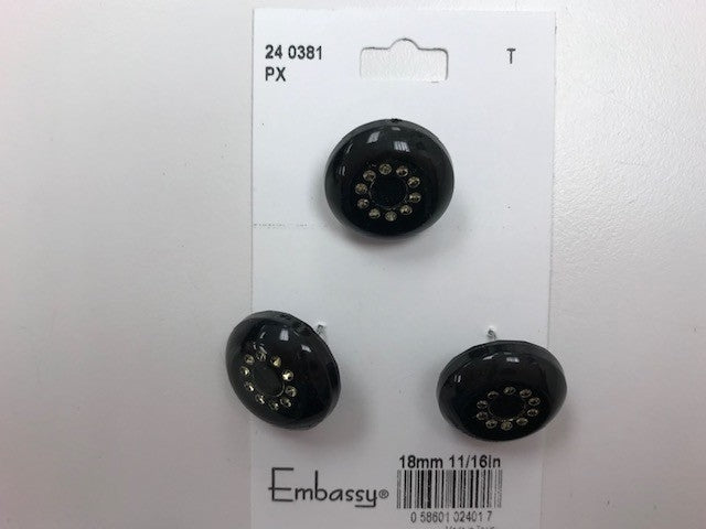 Boutons t 18mm 11/16 po