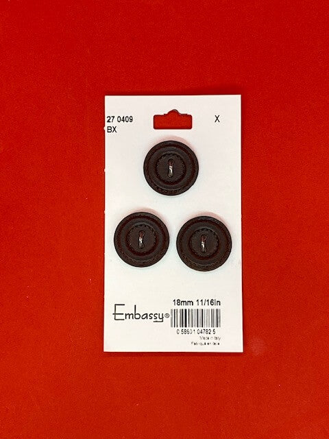 Brown buttons - 18mm