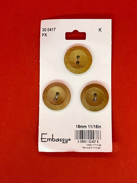 Boutons beige - 18mm
