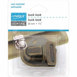 Antique gold swivel clasp (Tuck lock) - 35mm
