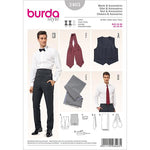 Burda 3403 - vest + men's accessories