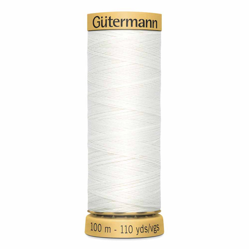 Cotton gutterman thread 100m - ivory