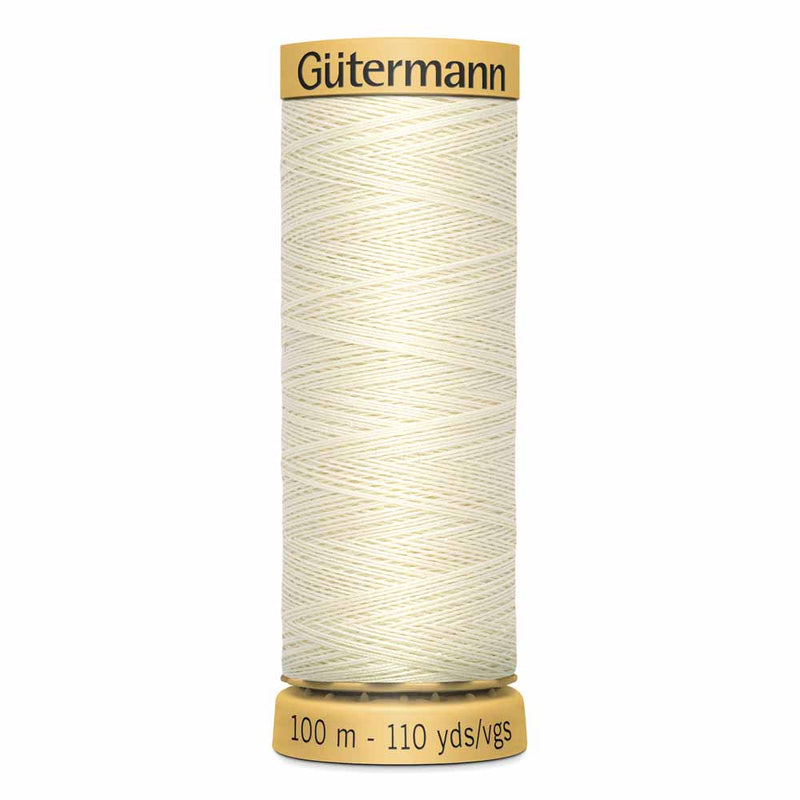 Cotton gutterman thread - white