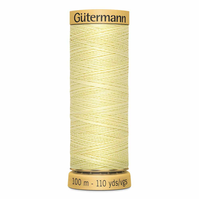 Cotton gutterman thread 100m 1370 - light yellow