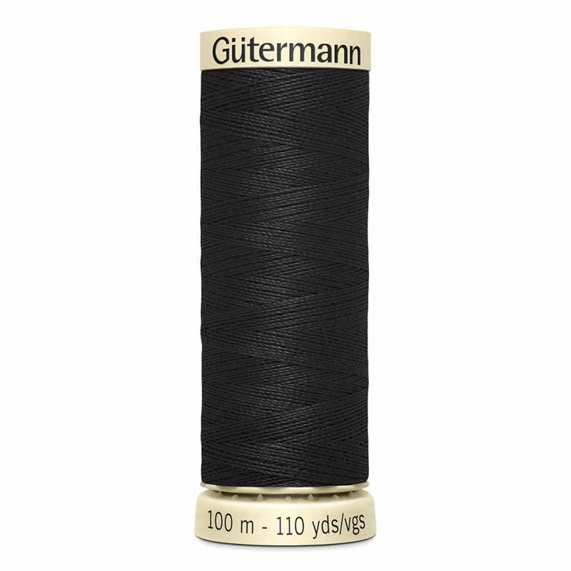 Gutermann Thread 010 Black - 100m