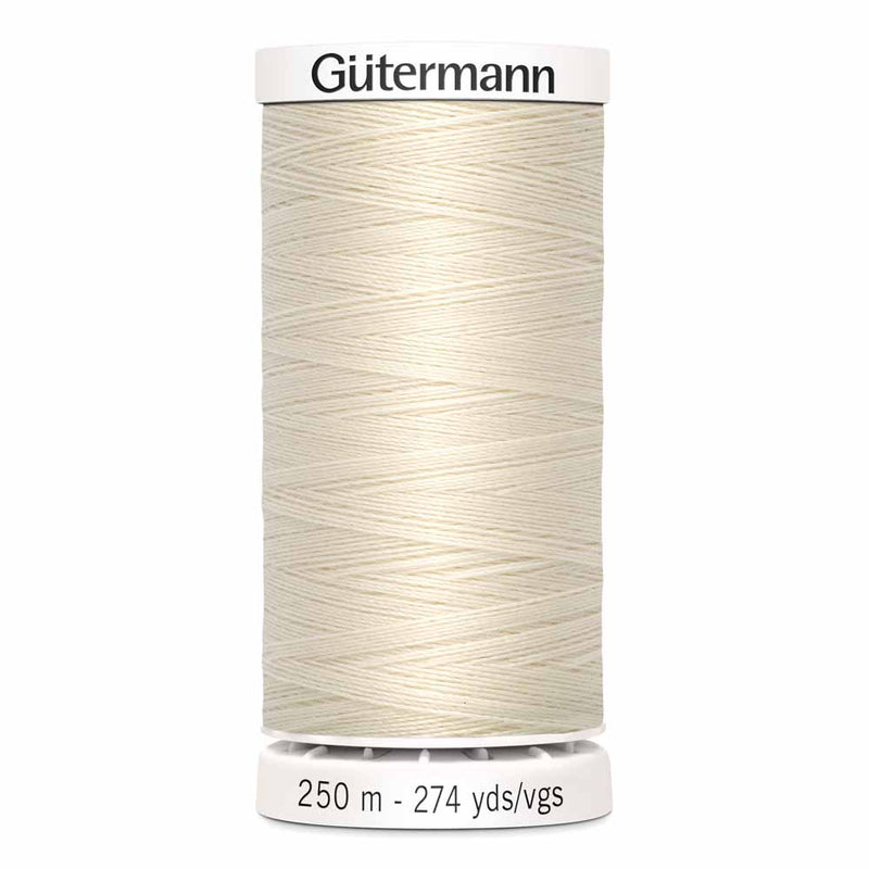 Thread gutermann 250m 022 - eggshell