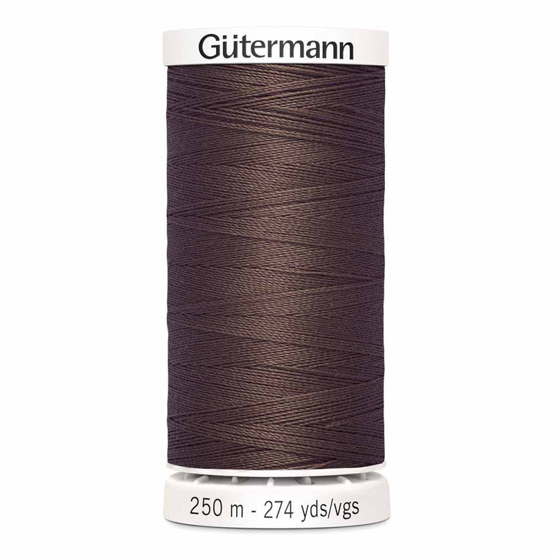 Gutermann thread 250m 575 - saddle brown