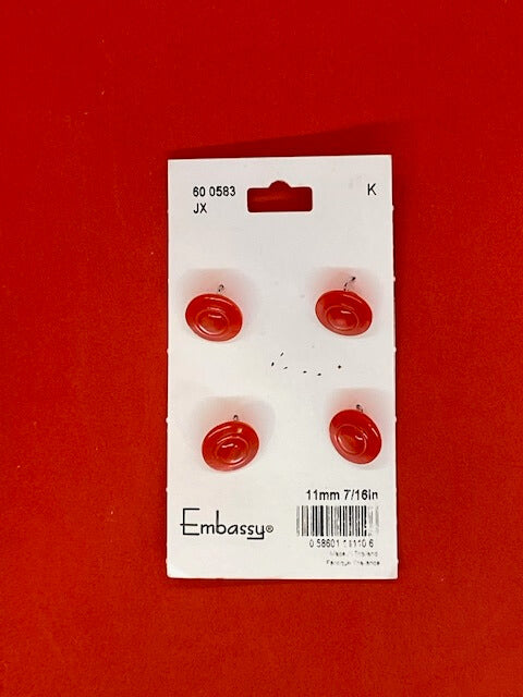 Red buttons - 11mm