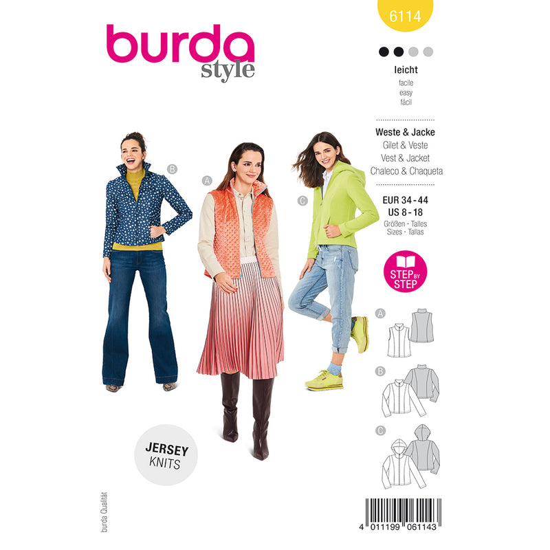 Burda 6114 - Vest and jacket