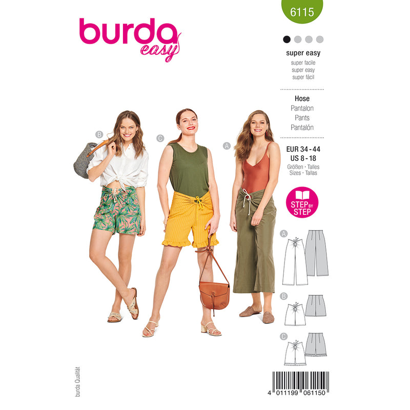 Burda 6115 - Trousers – La CaSa de la Couture