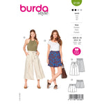 Burda 6138 - jupe-culotte & short