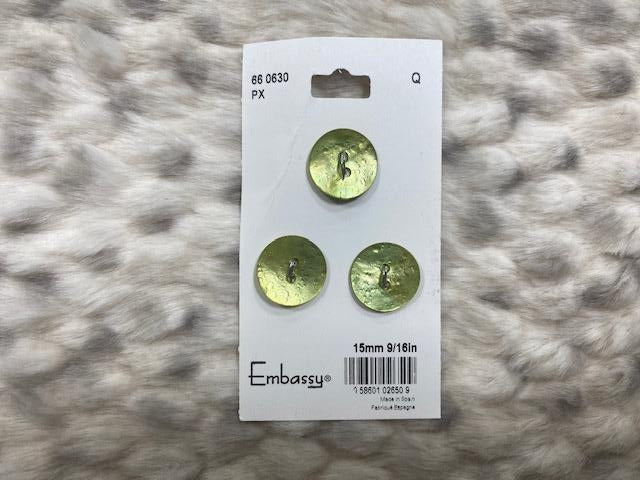 Green buttons - 15mm