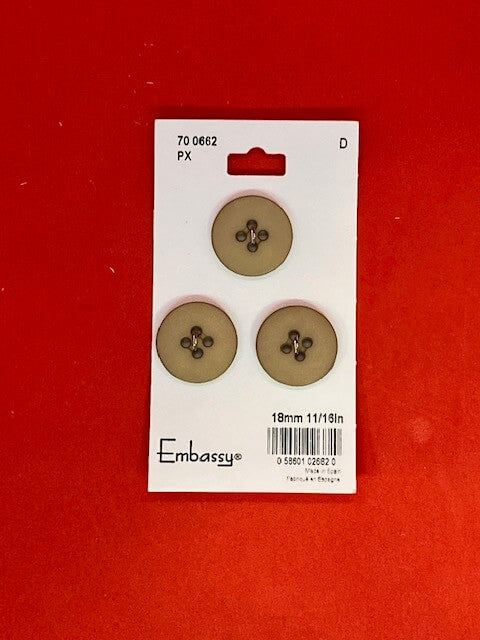 Ivory buttons - 18mm