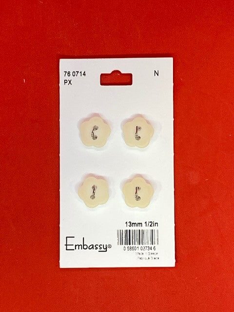 Ivory buttons - 13mm