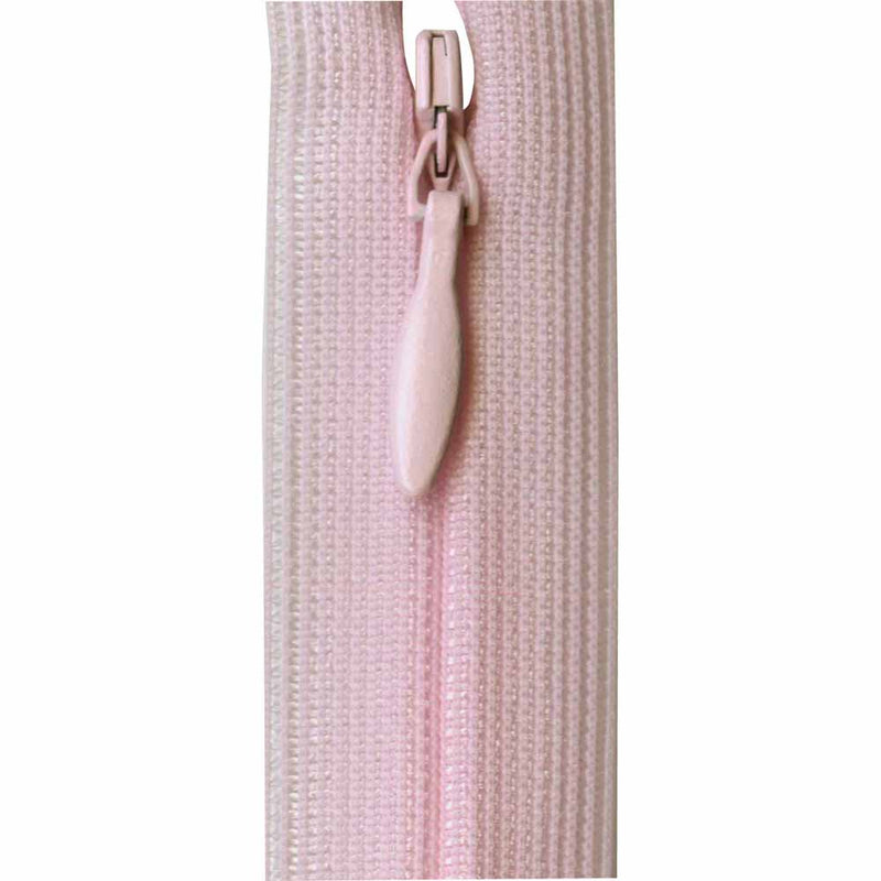 Baby pink invisible zipper 20 cm