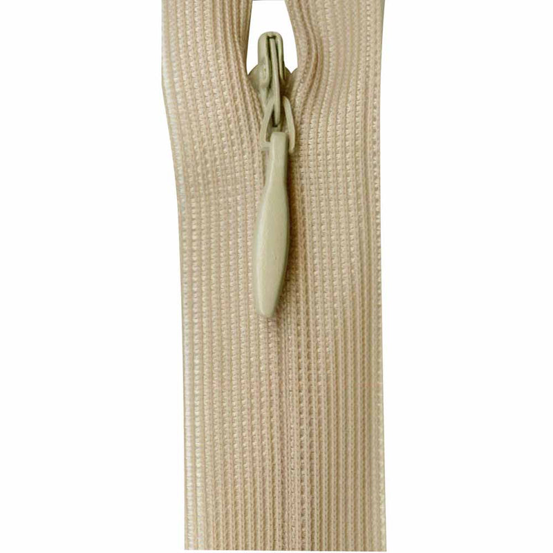 Invisible zipper taupe 20 cm