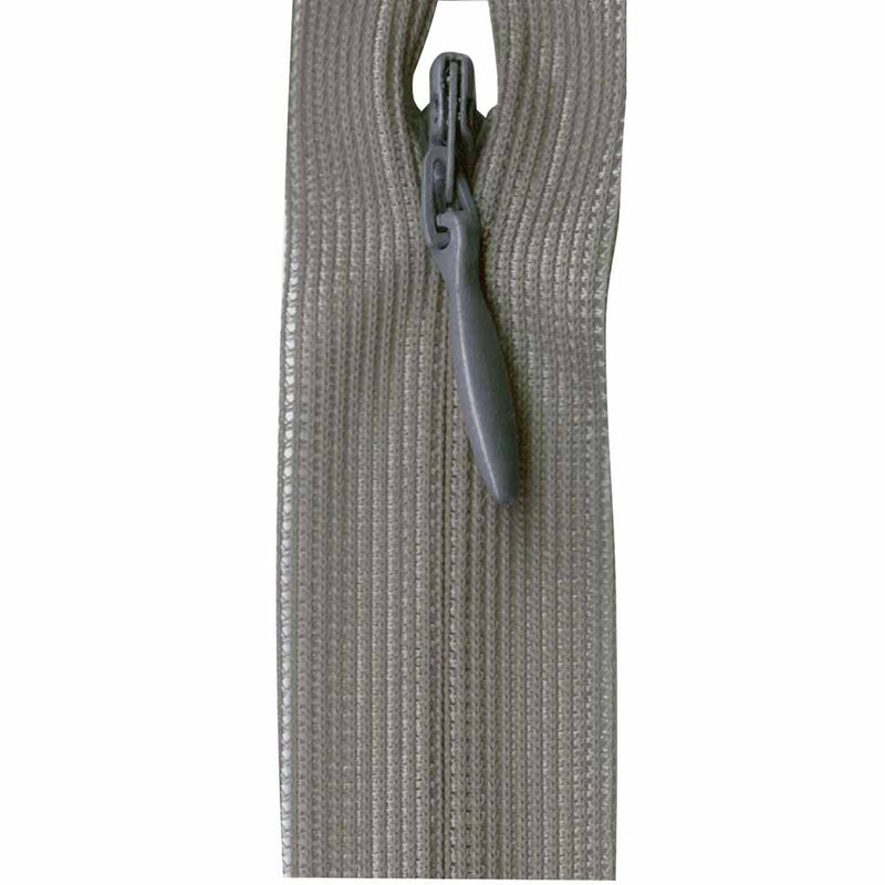 Invisible zipper steel gray 20 cm