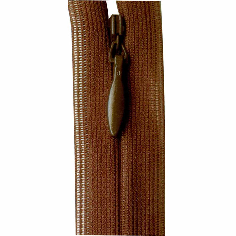 Invisible zipper chocolate 20 cm