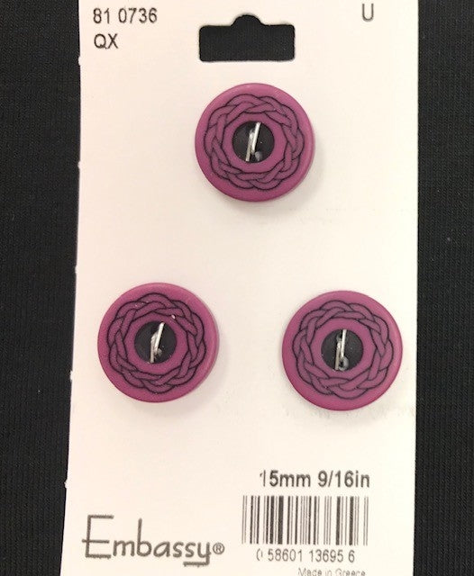9/16 '' Lilac Buttons
