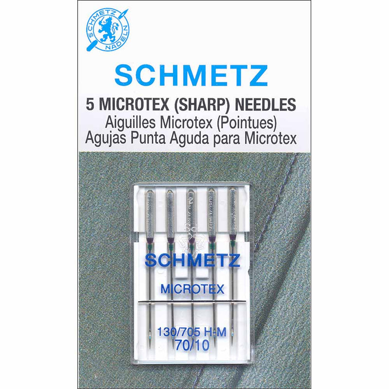 Aiguilles Schmetz microtex 70/10