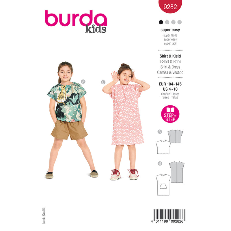 Burda 9282 - T-shirt & dress