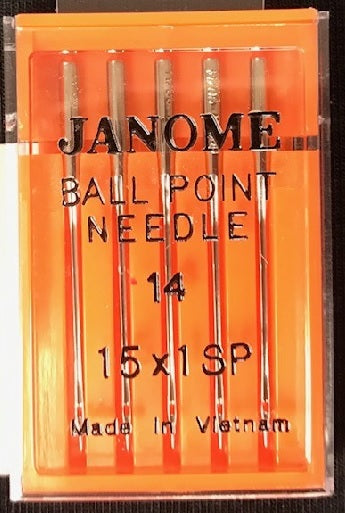 Aiguilles Janome ball point no 14
