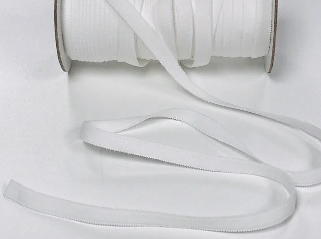 White elastic suspenders 12mm