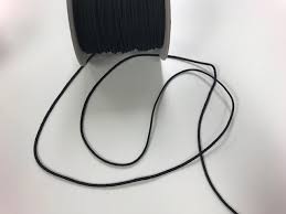 Black braided rope - 3mm