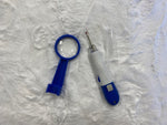 LED seam ripper with magnifying glass