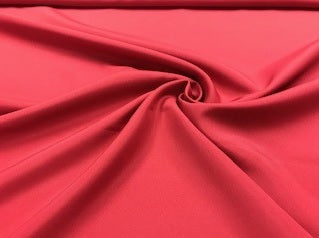 Red polyester lining