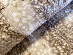 Beige & cream fawn faux fur