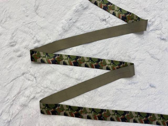 Élastique pliable camouflage - 25mm