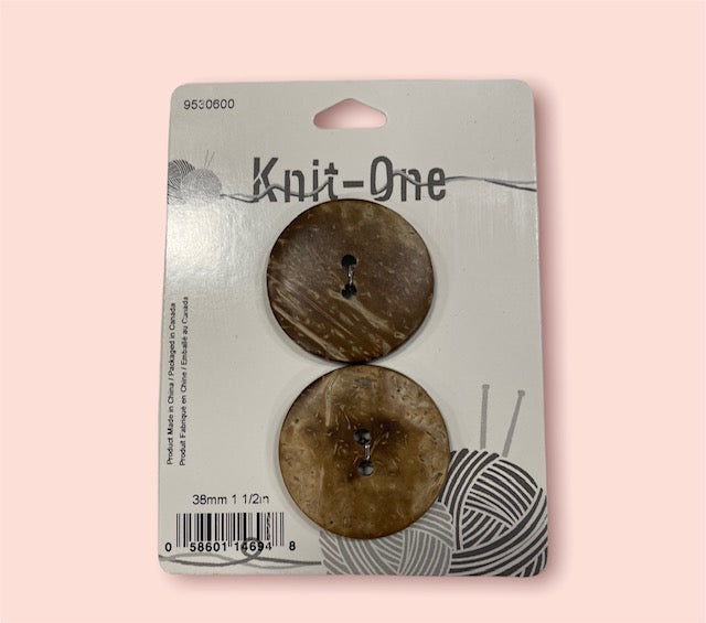 Brown buttons 38mm