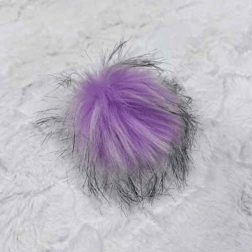 Purple snap pompom