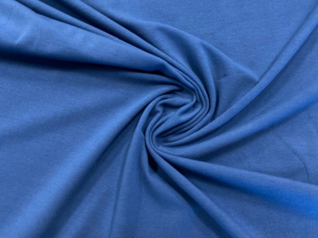 Plain Cotton spandex jersey Dark Blue