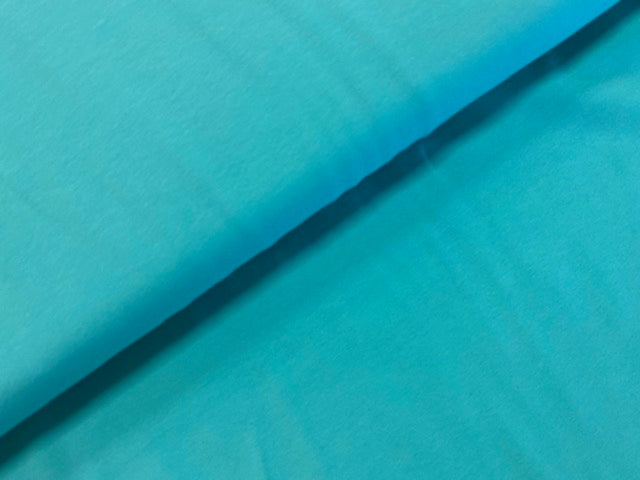 Jersey knit turquoise uni