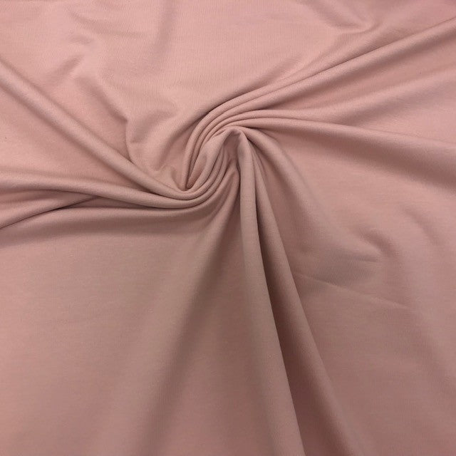 Cotton spandex French terry nude