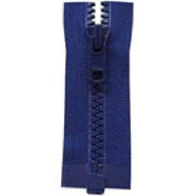Fermeture bleu royal vêtement de sport 55cm 22po - 1