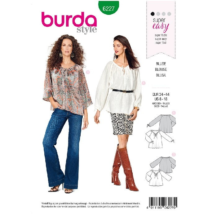Burda 6227- blouse - 2