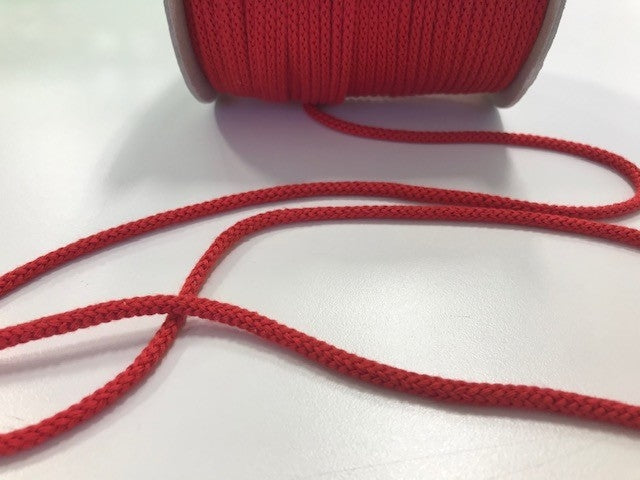 Corde tressée rouge 3mm - 1