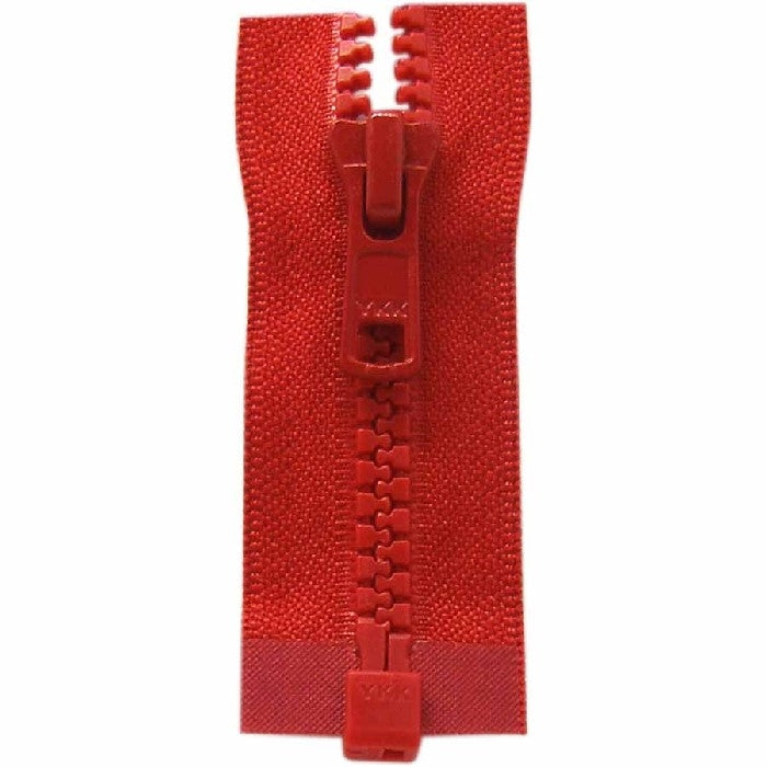 Fermeture rouge vêtement de sport 70cm 28po - 1