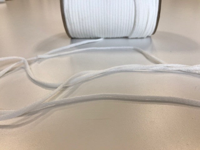 Corde élastique doux blanche 4.4mm - 1