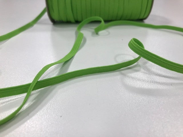 élastique tressé vert lime 1/4 po - 1