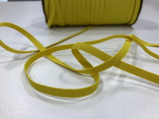 élastique tressé jaune 1/4 po - 1