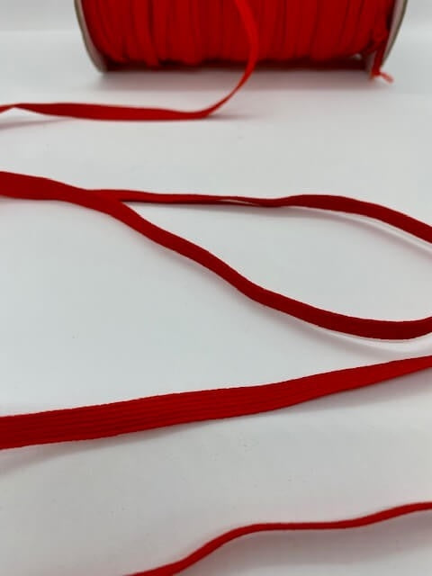 élastique tressé rouge vif 1/4 po - 1