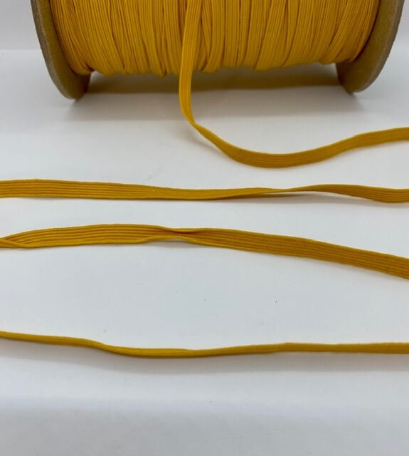 élastique tressé jaune maïs 1/4 po - 1