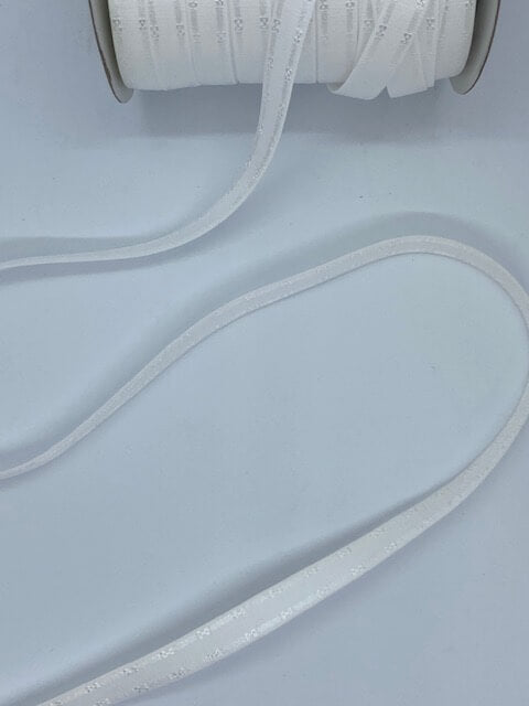 Elastic suspenders white 12mm