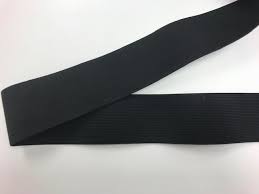 Élastique tricoté noir - 2po